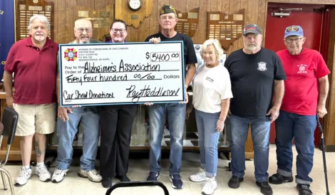 Washingtonville VFW donation to the Alzheimer’s Association